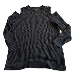 Torrid size 2 Navy Cold Shoulder Sweater